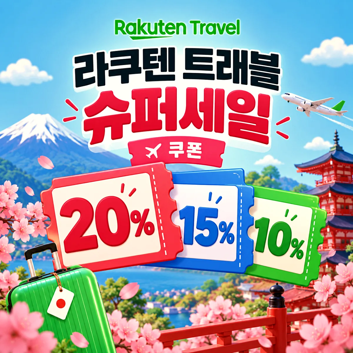 라쿠텐 트래블 슈퍼세일 쿠폰