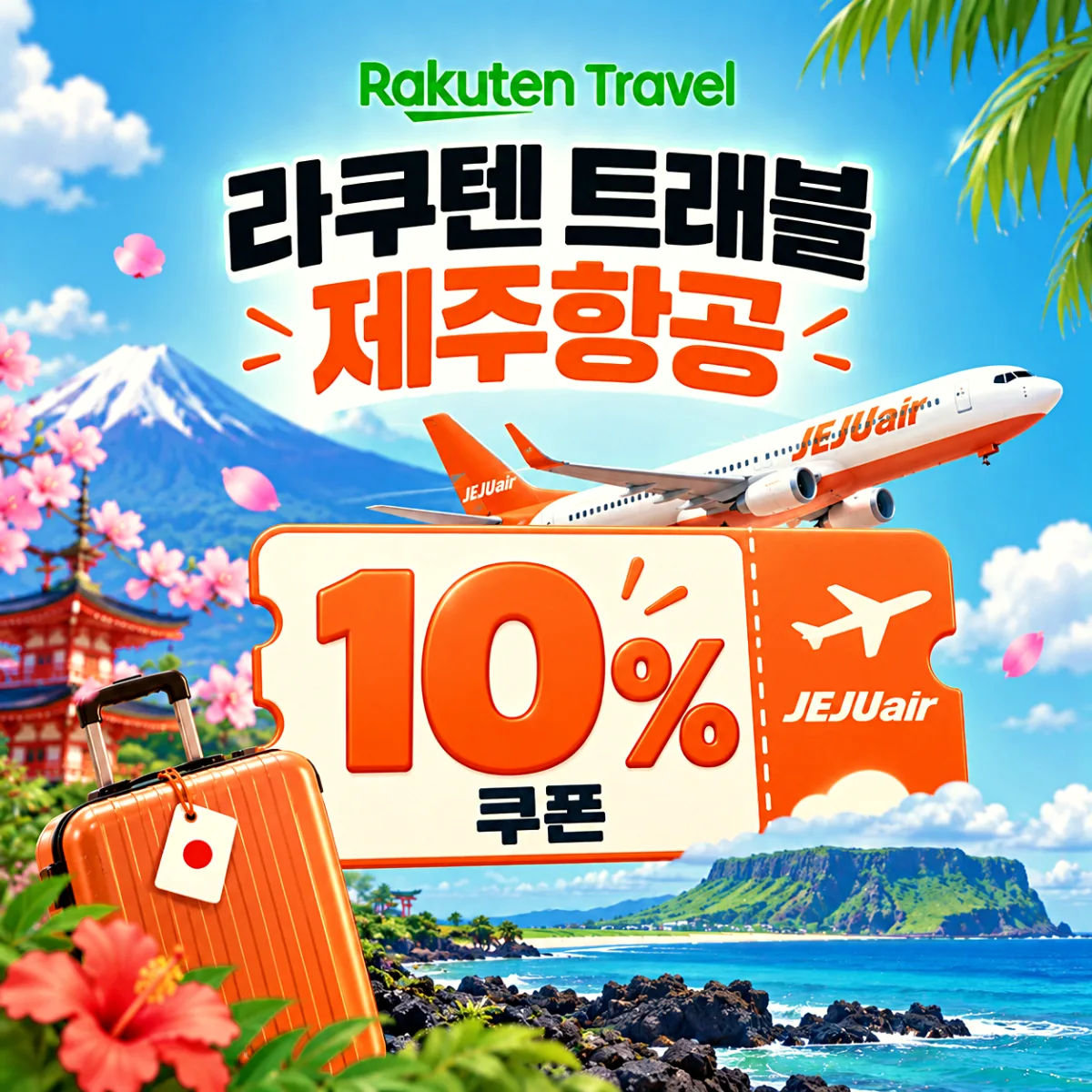 라쿠텐 트래블 제주항공 이용객 쿠폰